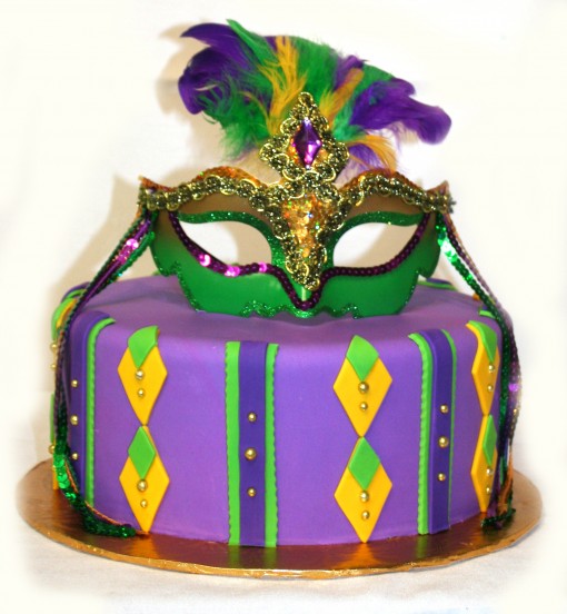 1681) Mardi Gras Theme Cake | ABC Cake Shop