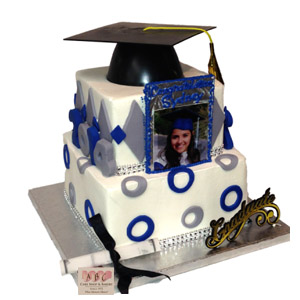 (1046) Photo Graduation Cake - ABC Cake Shop & Bakery