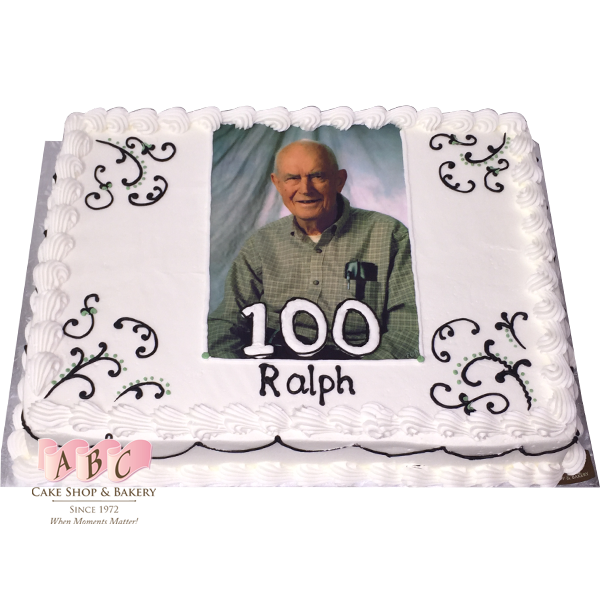 (1469) 100th Birthday Cake - Yonger years and Current - ABC Cake Shop ...