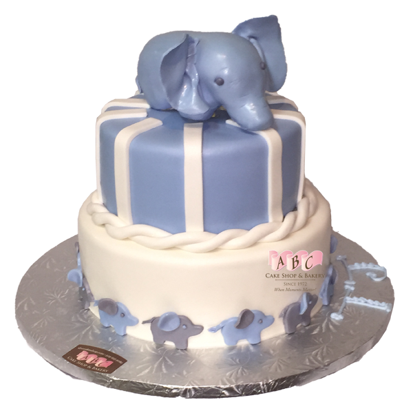 (1791) 2 Tier Elephant Cake - ABC Cake Shop & Bakery