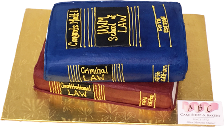 1950 Unm School Of Law Book Cake Abc Cake Shop Bakery