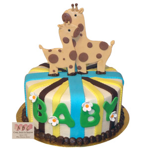 2283 Giraffe Baby Shower Cake Abc Cake Shop Bakery