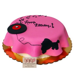 poodle birthday cake
