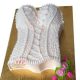 (2305) Corset Shaped bridal shower cake