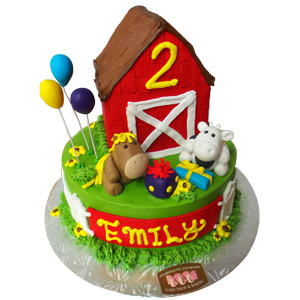 2384 Barn Farm Birthday Cake Abc Cake Shop Bakery