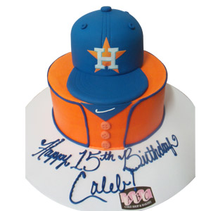 2402) Houston Astros Baseball Nike - ABC Cake Shop & Bakery